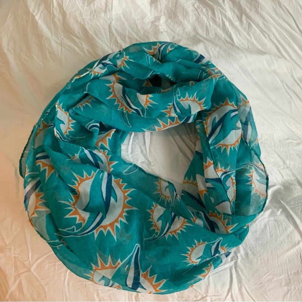Miami Dolphins Infinity Scarf - Picture 1 of 4